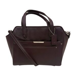 Coach EUC 2014 Deep Plum Purple Leather Shoulder Crossbody Bag | Style F32944